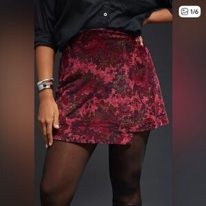 Anthropologie Pilcro Corduroy Mini Skirt